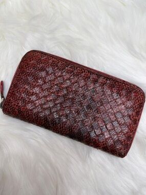 Bottega Veneta Intrecciato Zip-Around Wallet
